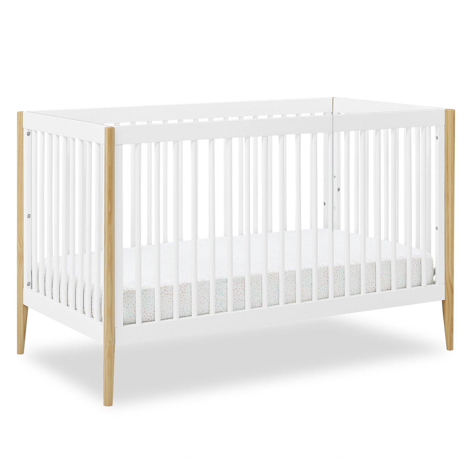 Cuna Delta Moderna Blanco Natural Convertible Casey