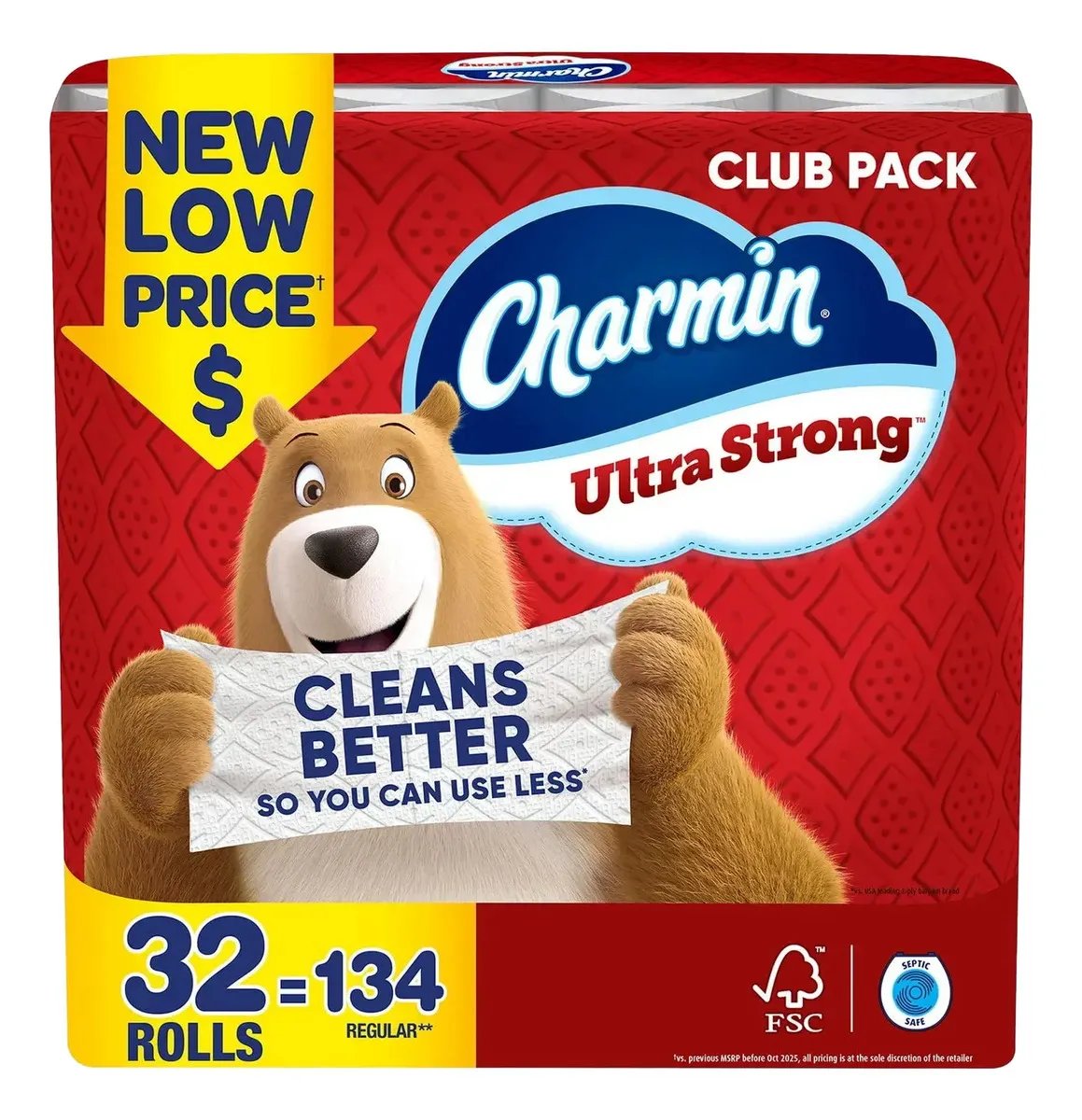 Papel Higiénico Charmin 32 Rollos 231 hojas Ultra Resistente