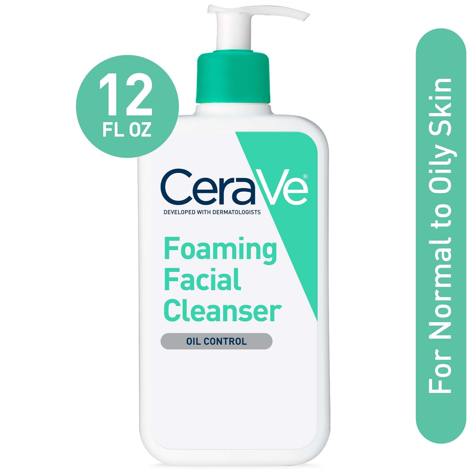 Gel Limpiador Cerave Espumoso Piel Normal A Grasa 355ml 12oz
