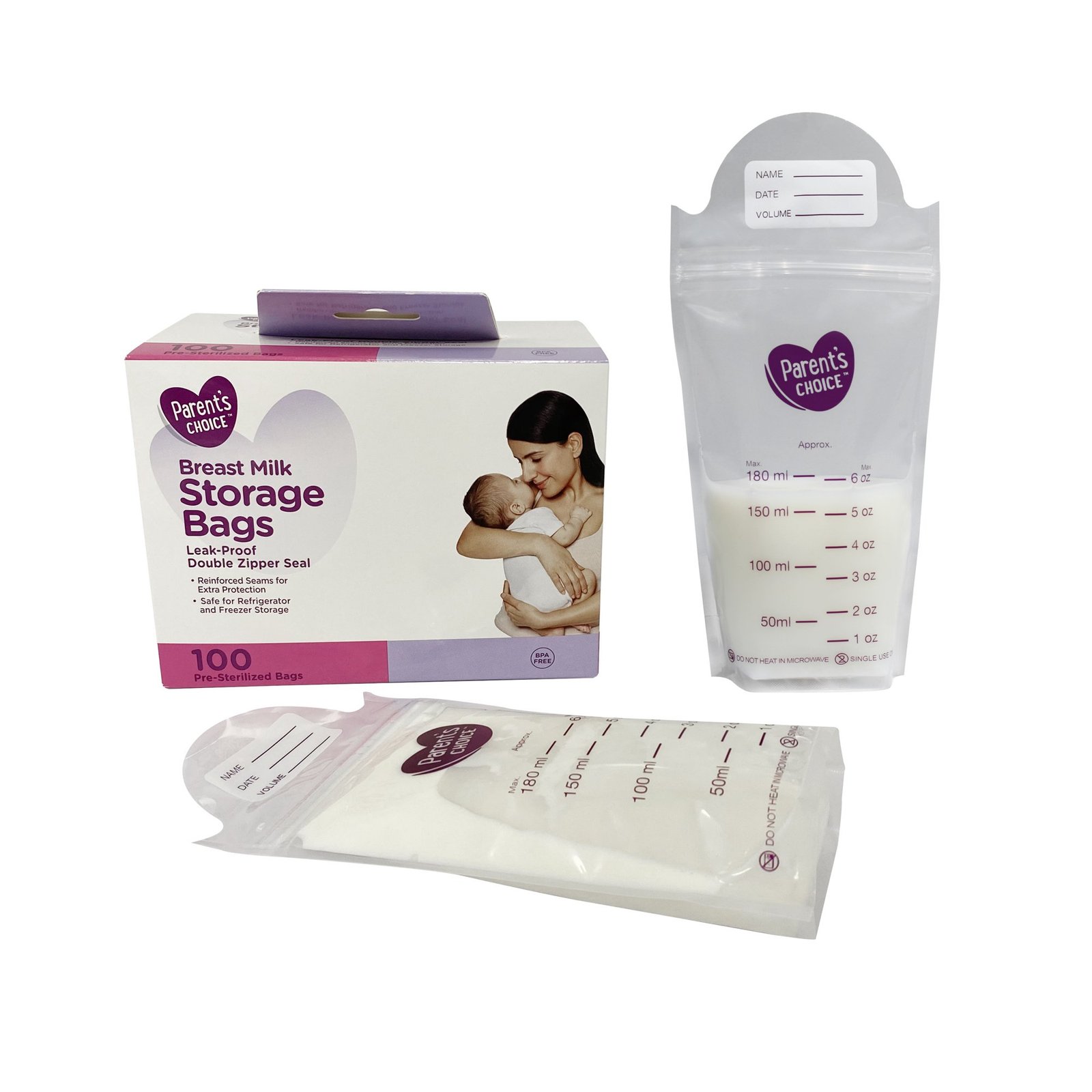 Bolsas Almacenar Leche Materna 100pz Parents Choice