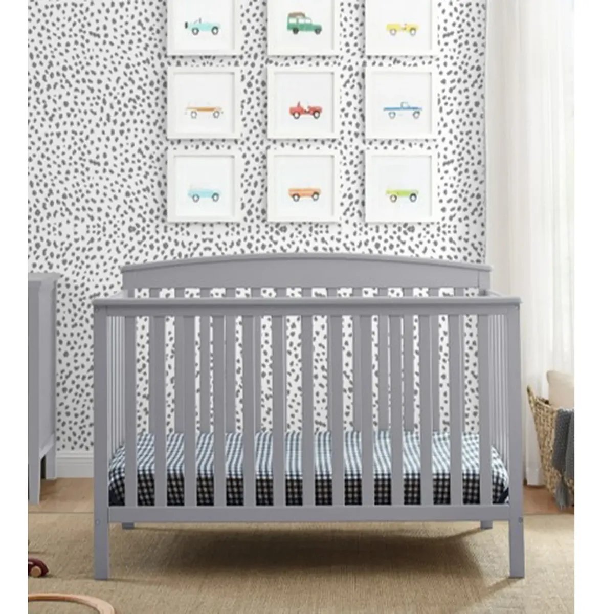 Cuna Convertible Delta Children Hanover Gris 6 en 1 de Madera